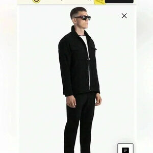 Melrose Melton Wool Blend Rib Shirt Jacket‎